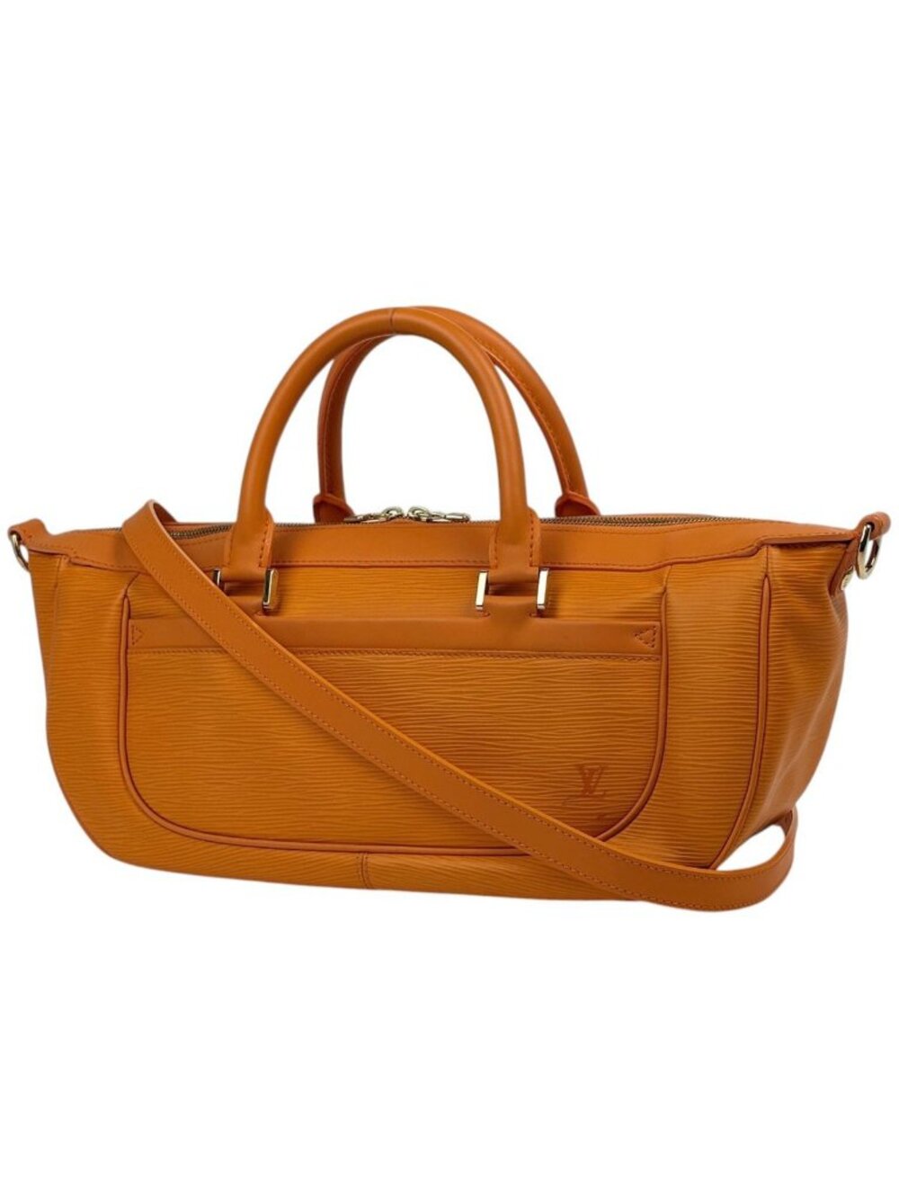 Louis Vuitton D'anura MM Handbag 2-Way Epi Mandarin Orange